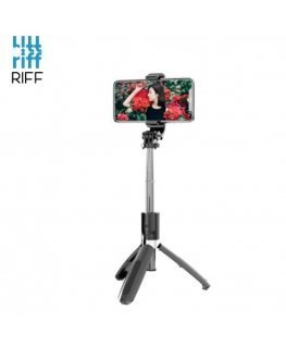 Riff L02 Universal wireless selfie stick (expand 100cm) with Tripod / Shutter button Black