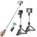 Riff L02 Universal wireless selfie stick (expand 100cm) with Tripod / Shutter button Black