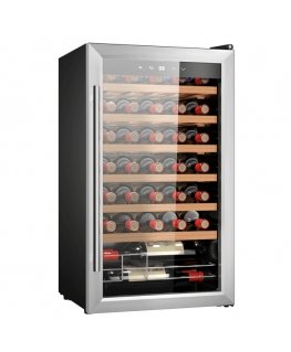 Cecotec 02716 wine cooler Compressor wine cooler Freestanding Black, Silver, Transparent 34 bottle(s)