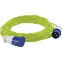 Extension Cord Corvus CEE Cable 15 Mtr. green