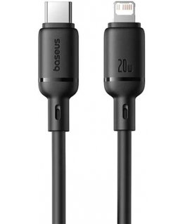 Baseus Silky USB-C/Lightning kiire laadimise kaabel 1m 20W Must