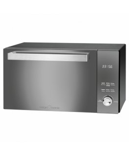 ProfiCook PC-MWG 1204 Spogulis, Nerūsējošs tērauds Mikroviļņu krāsns ar grilu Novietojams uz galda 23 L 800 W