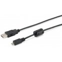 Equip USB 2.0 Type A to Micro-B Cable, 1.0m , Black