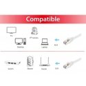 Equip Cat.6A S/FTP Patch Cable, 0.5m, White Equip Cat.6A S/FTP Patch Cable, 0.5m, White