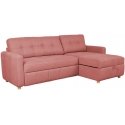 Pink Corner Sofa Bed WAIOLA pink