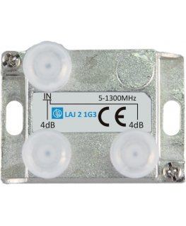 Laatuantenni 2-jaotin 4dB 5-1300MHz Docsis 3.1