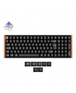 Клавиатура Keychron K4 HE SE, беспроводная, фиолетовые магнитные переключатели, черная