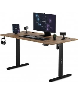 Стол SENSE7 Nojo Венге 140 см x 70 см Черный Дуб