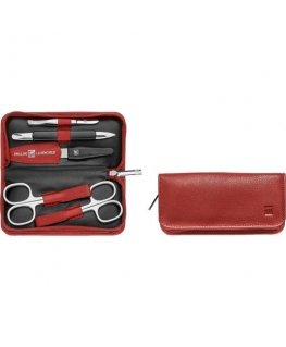 Zwilling manikīra komplekts ādas 5 daļās melns