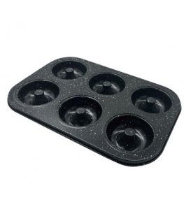 Cepšanas forma, metāla, 6 kēksiņiem, ar nepiedegošu pārklājumu,