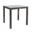 Home4you WICKER outdoor table Brown Square shape