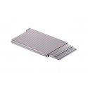 Secrid Cardprotector Fluted+ cardholder, silver