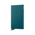 Secrid Cardprotector Fluted+ cardholder, blue-green
