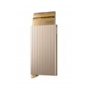 Secrid Cardprotector Fluted+ cardholder, beige