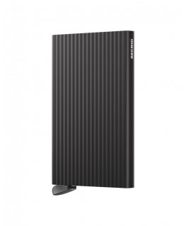 Secrid Cardprotector Fluted+ kortelių dėklas, juodas