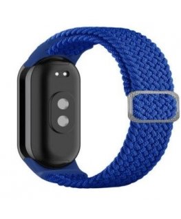 Universal Mi Band 8 wristband bracelet Braided fabric strap Blue
