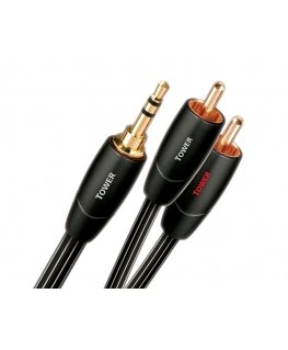 AudioQuest 0.6m Tower 3.5mm - 2xRCA audiokaapeli 0,6 m musta