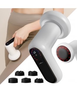 Media-Tech ANTICELLI МАССАЖЕР – Беспроводной антицеллюлитный массажер с функцией инфракрасного обогрева, 5 массажными головками,