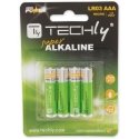 Techly LR03 AAA 1.5V Kertakäyttöinen akku Alkali Techly LR03 AAA 1.5V Kertakäyttöinen akku Alkali