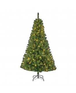 Charlton outdoor Christmas tree with lights, 185 cm