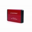 Gembird EE2-U3S-2-R storage drive enclosure HDD enclosure Red 2.5"