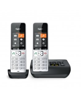 Gigaset COMFORT 500A duo Analoginio ryšio / DECT telefonas Skambintojo ID Juoda, Sidabras