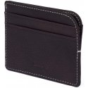 Aarni - deer leather card holder, dark brown