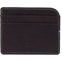 Aarni - deer leather card holder, dark brown