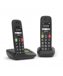 Gigaset E290A Duo Analog/DECT telephone Caller ID Black