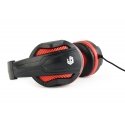 Gembird GHS-03 headphones/headset Wired Head-band Gaming Black, Red