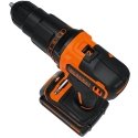 Black & Decker BDCHD18KB-QW drill Keyless Black, Orange