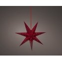 Lumineo LED koristevalotähti valolla, punainen, 58 cm