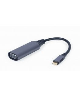 Cablexpert A-USB3C-VGA-01 videokaapeli-adapteri 0,15 m USB Type-C VGA (D-Sub) Harmaa