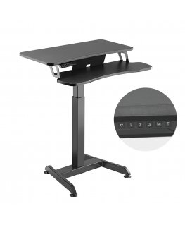 Folding desk table Maclean, black, mobile, 100x50cm, max. 50kg MC-1250 B