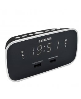 Aiwa CRU-19BK alarm clock Digital alarm clock Black
