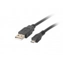Lanberg CA-USBM-10CC-0018-BK USB kabelis USB 2.0 1,8 m Micro-USB B USB A Melns