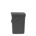 Brabantia 109805 trash can 12 L Rectangular Grey