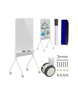 Mobili sausai valoma lenta „Ergo Office“, horizontali orientacija, balta, vienpusė, su lentyna, lentos matmenys 1190 x 790 mm, E