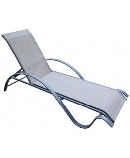 Home4You Шезлонг BOSTON светло-серый