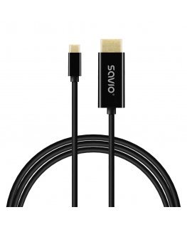 Savio CL-191 USB cable 2 m USB C Black