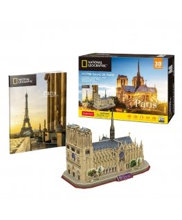 CubicFun Notre Dame de Paris 3D pusle 1 tk Ehitised
