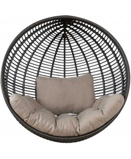 Home4You Tyyny tuolille WICKER 55x195x3cm, harmaa
