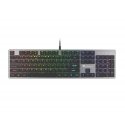 GENESIS Thor 420 RGB keyboard Gaming USB QWERTY US International Silver