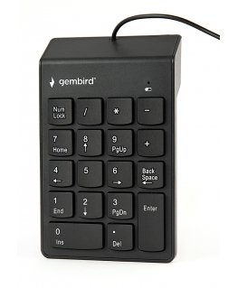 Gembird KPD-U-03 numeric keypad Laptop/PC USB Black