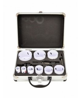 AW-Tools AWTOOLS Bimetallist puurekarpide komplekt W METALLOOS 13 tk 19-64mm Must LINE