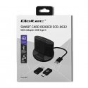 Qoltec 50632 smart card reader USB 2.0 Black
