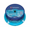 Verbatim CD-R AZO Crystal 700 MB 52x 25 tk