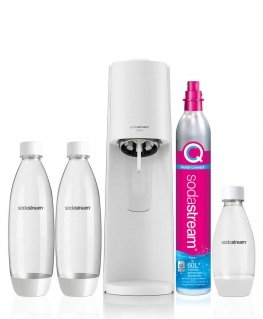 SodaStream Terra Bianco Value Pack Metal, Plastic, Polyethylene terephthalate (PET) White