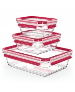 EMSA CLIP & CLOSE N10509 Прямоугольный Коробочная версия Прозрачный 3 шт