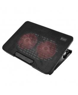Savio COS-02 laptop cooling pad 43.9 cm (17.3") Black